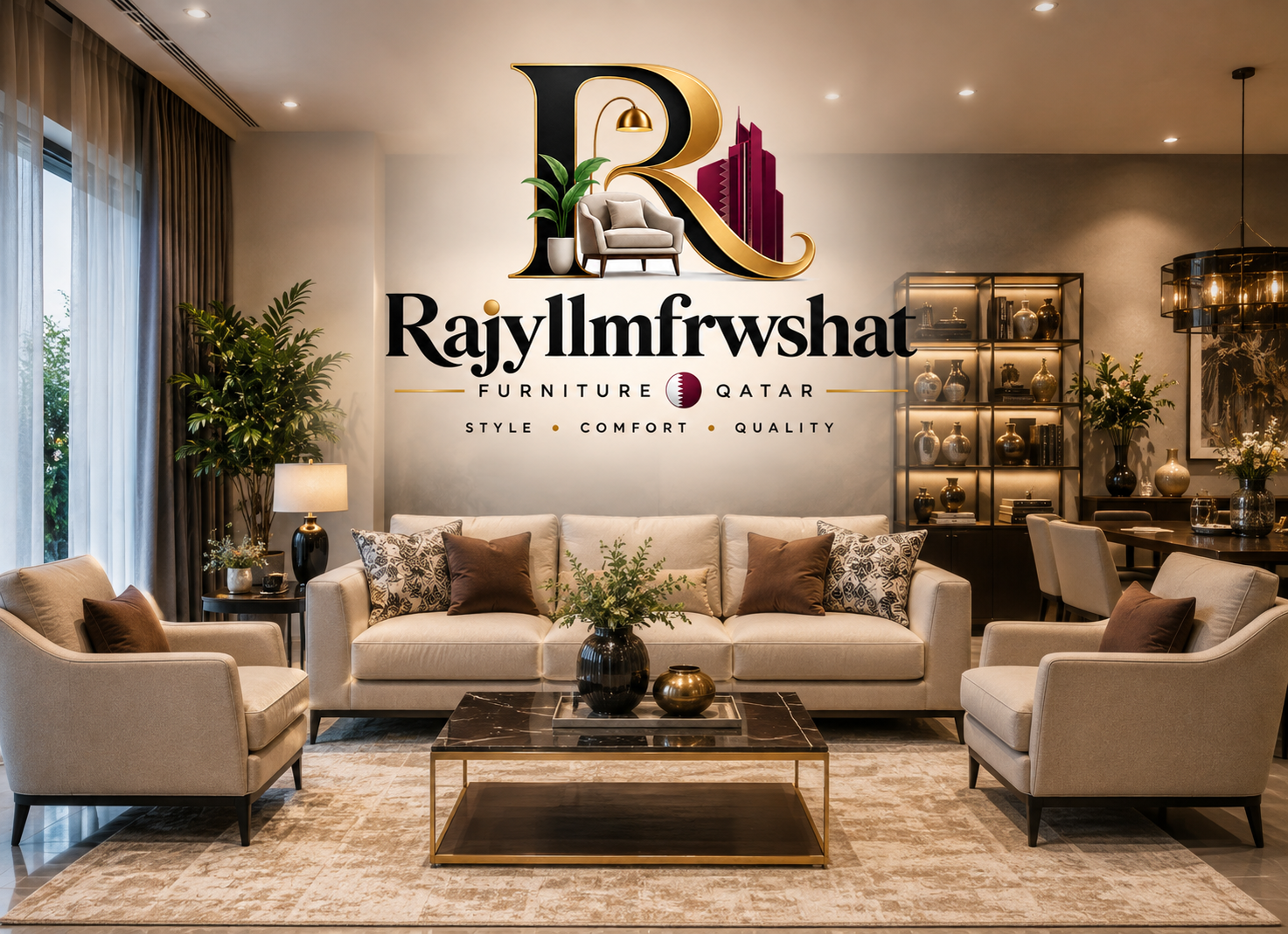 Luxury Living Room Furniture Showcase Rajyllmfrwshat